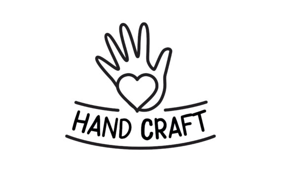 Handcrafted product label icon logo vector template